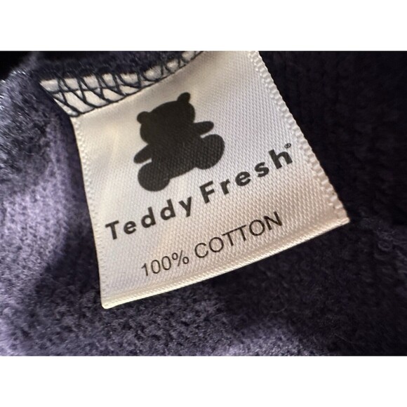 Teddy Fresh X Looney Tunes retro Embroidered Color Block Hoodie Sweatshirt XS - Picture 7 of 11